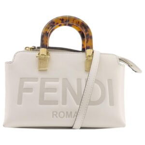 fendi by the way handbag white