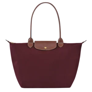 longchamp le pliage original large tote bag in burgundy
