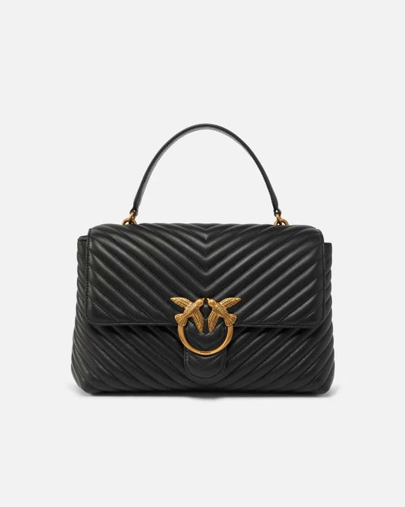 big lady love bag puff chevron pinko big lady love bag puff chevron pinko