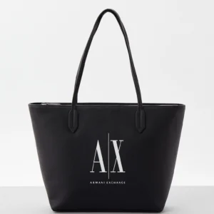 icon logo print tote bag armani exchange