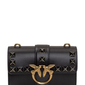 PINKO stud-embellished Lovebird Leather Bag