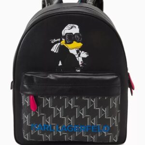 Karl Lagerfeld Kl X Disney Donald Duck On Shade Backpack In Black
