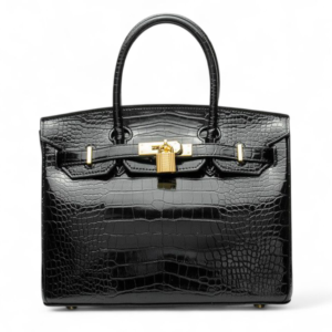 Hermes Birkin 35 Crocodile Pattern Faux Leather