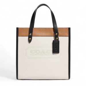 Coach Restored Field Tote 22 In Colorblock With Coach Badge