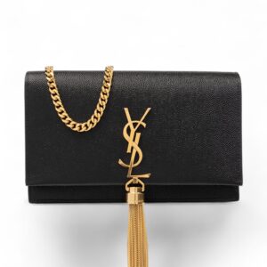 Saint Laurent kate Woc 99 Tassel Satchel caviar leather