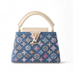 Louis Vuitton Monogram Denim Capucines Mini