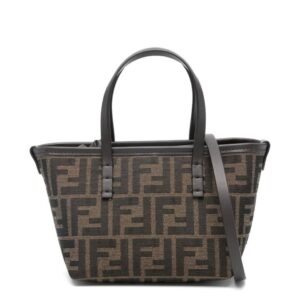 FENDIRoll FF Jacquard Mini Tote Bag