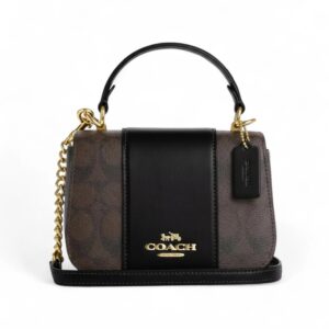 Coach Lysa Top Handle Bag in signature canvas