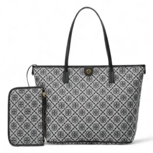 Tory Burch T Monogram zip tote bag Canvas