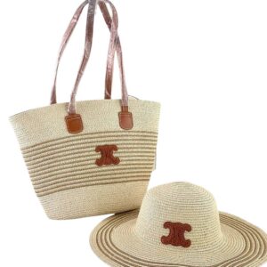 Celine Woven tote + Hat