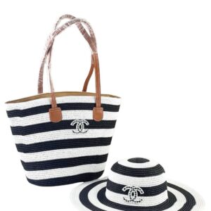 Celine Woven tote + Hat