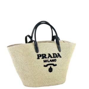 Prada Woven tote + Hat