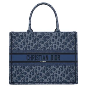 Christian Dior Book Tote Blue in denim