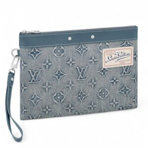 Louis Vuitton clutch Pochette To Go Monogram Washed Denim