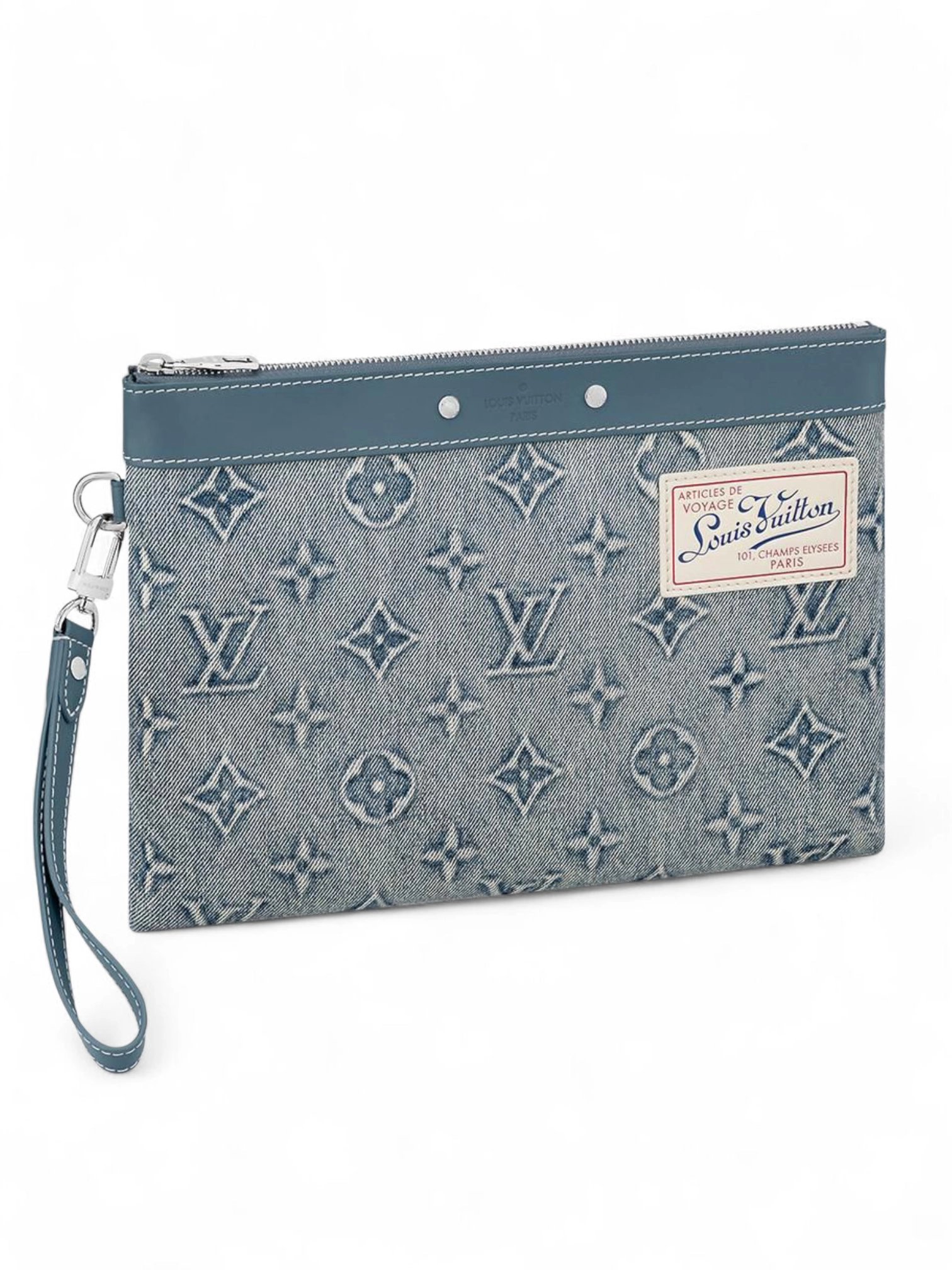 Louis Vuitton clutch Pochette To Go Monogram Washed Denim