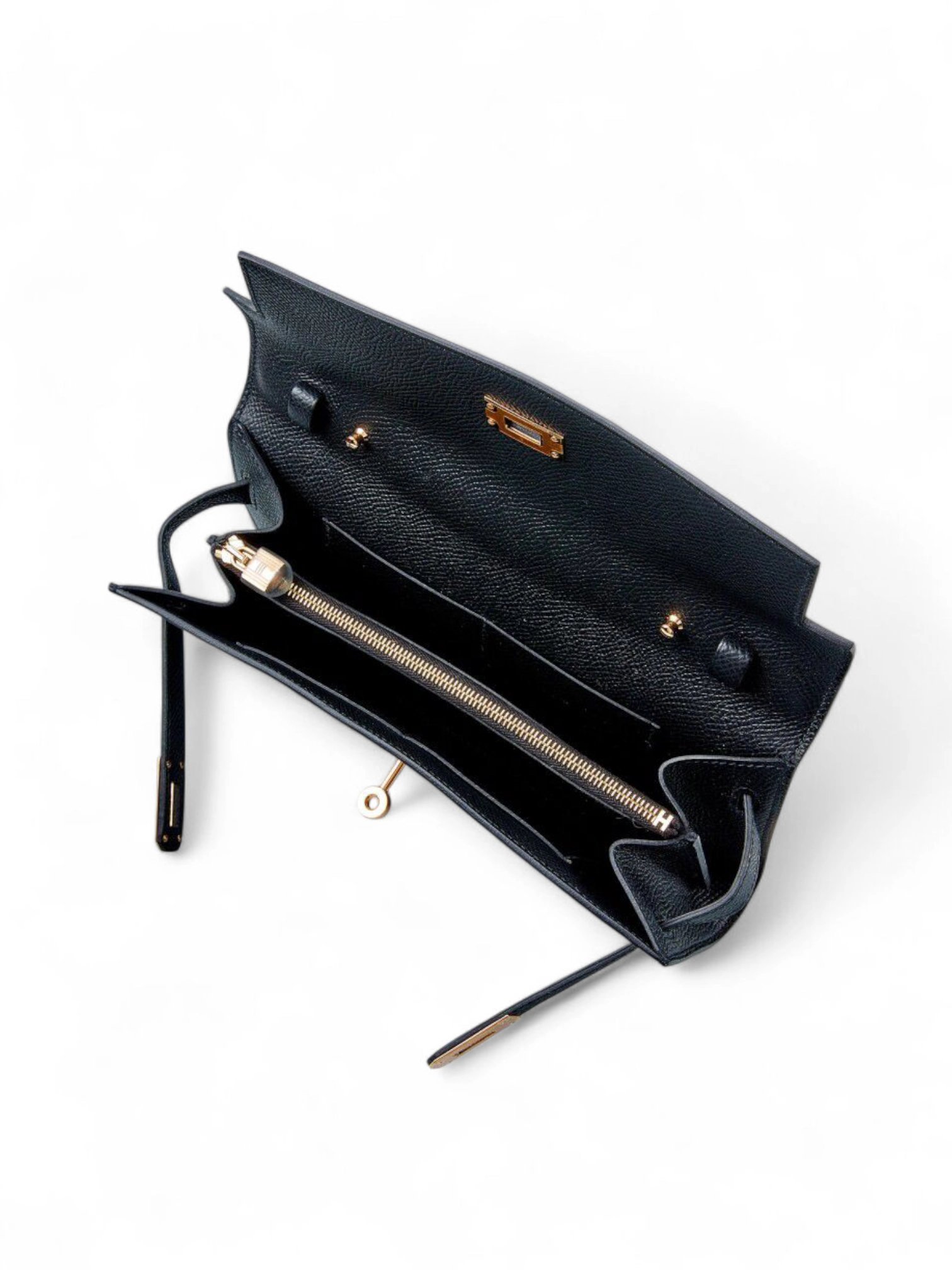 Hermes Kelly To Go Crossbody Bag in Epsom Leather & Gold Hardware - Image 6
