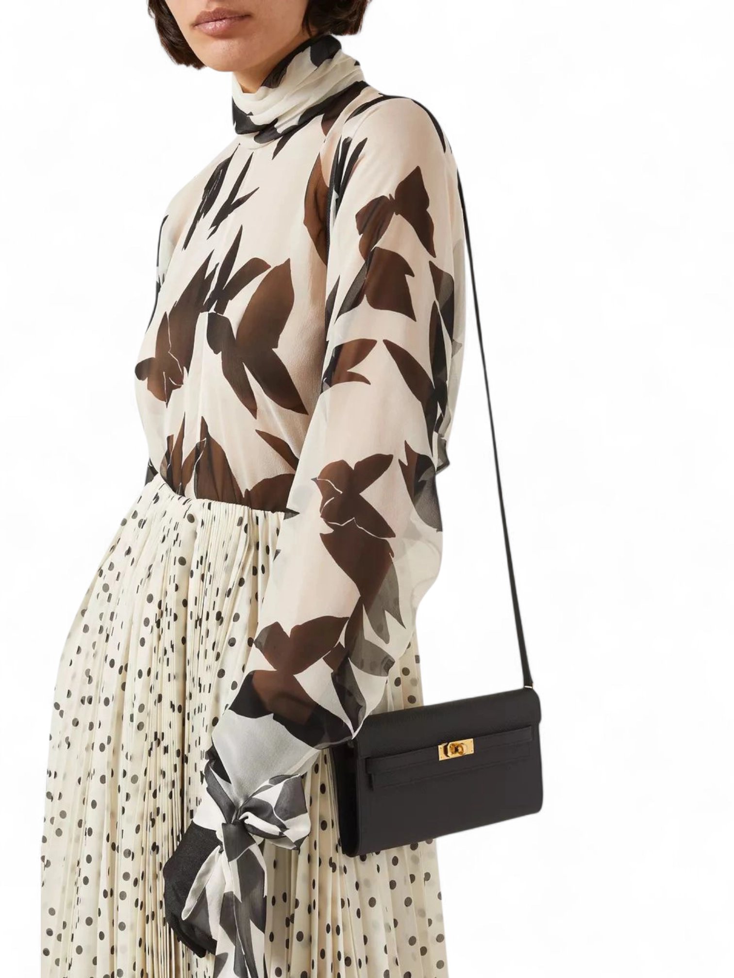Hermes Kelly To Go Crossbody Bag in Epsom Leather & Gold Hardware - Image 9