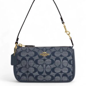 COACH Nolita 19 Dark Blue Denim Signature Canvas