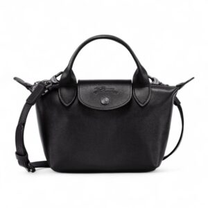 Longchamp Leather Le Pliage Cuir Mini
