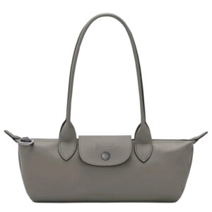 Longchamp Medium Le Pliage Xtra Shoulder Bag in Leather Gray