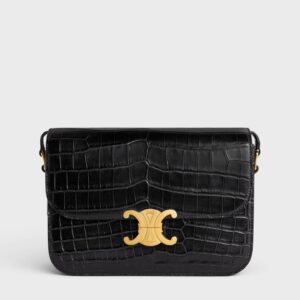 Celine Teen Triomphe Bag in Crocodile