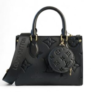 Louis Vuitton OnTheGo pm with canvas strap