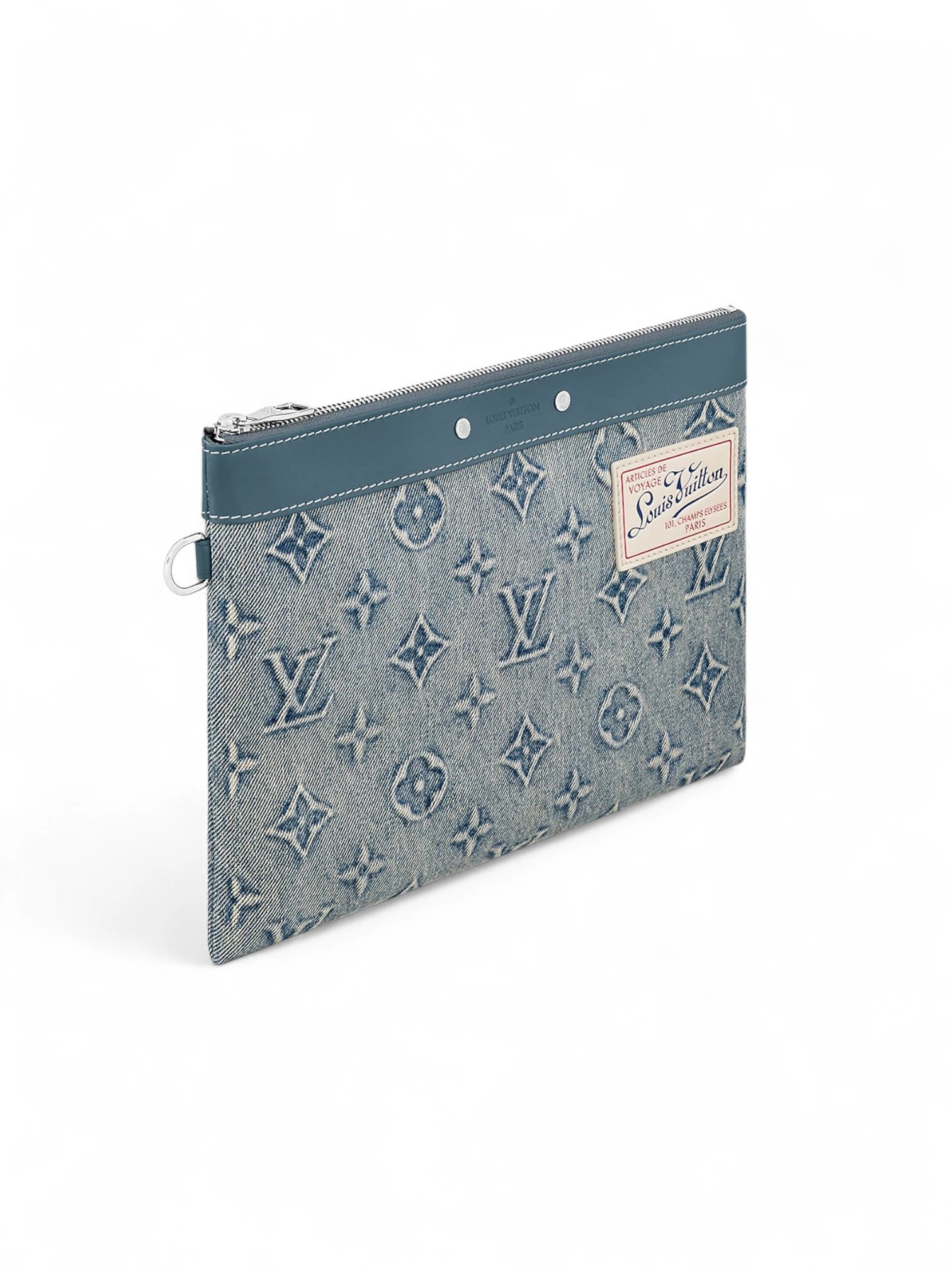 Louis Vuitton clutch Pochette To Go Monogram Washed Denim - Image 3