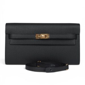 Hermes Kelly To Go Crossbody Bag in Epsom Leather & Gold Hardware