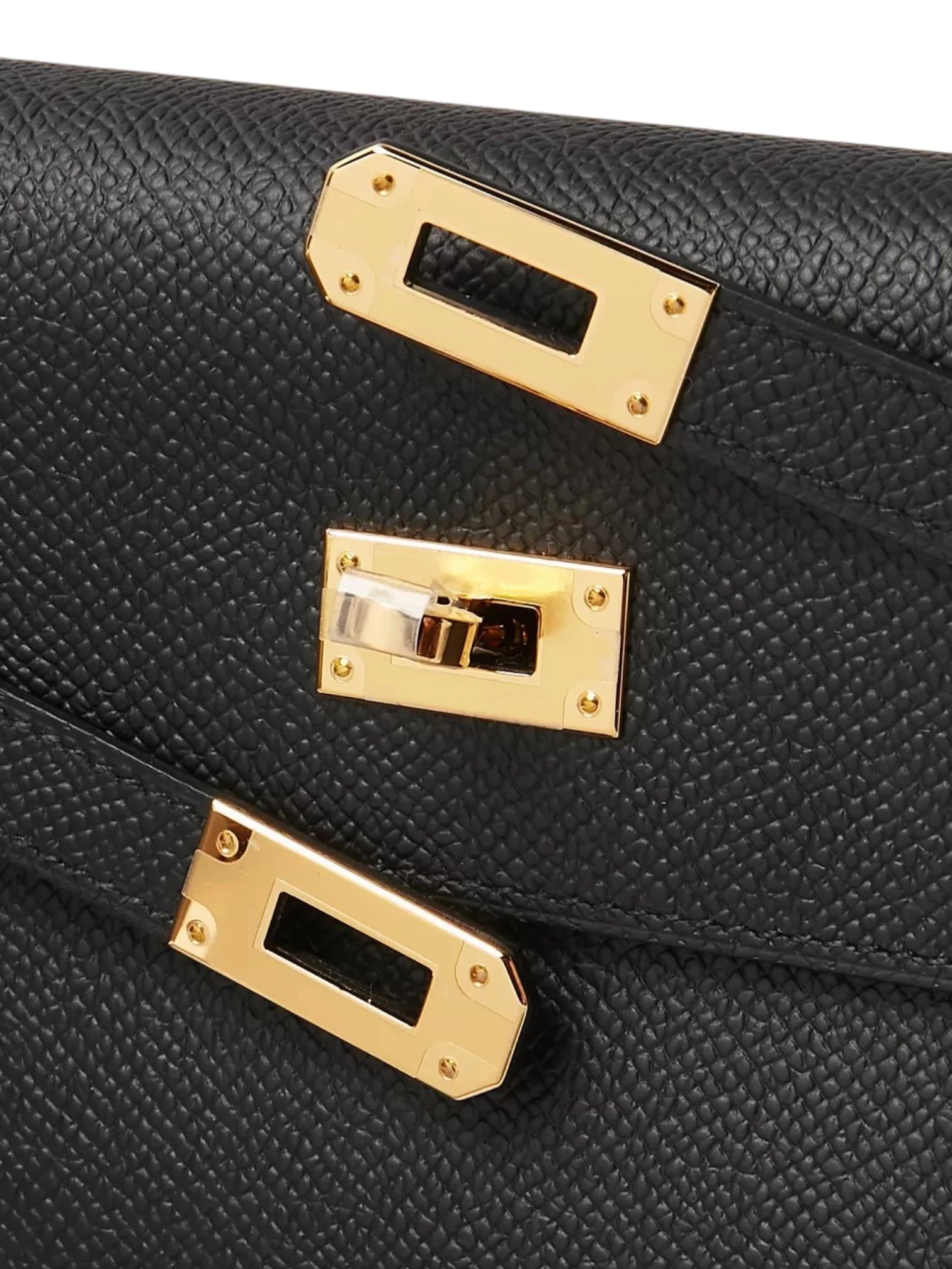 Hermes Kelly To Go Crossbody Bag in Epsom Leather & Gold Hardware - Image 7