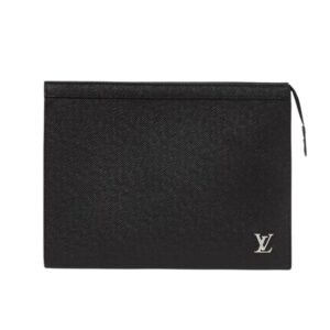 Louis Vuitton Pre-Loved Taiga Voyage Pochette in Leather
