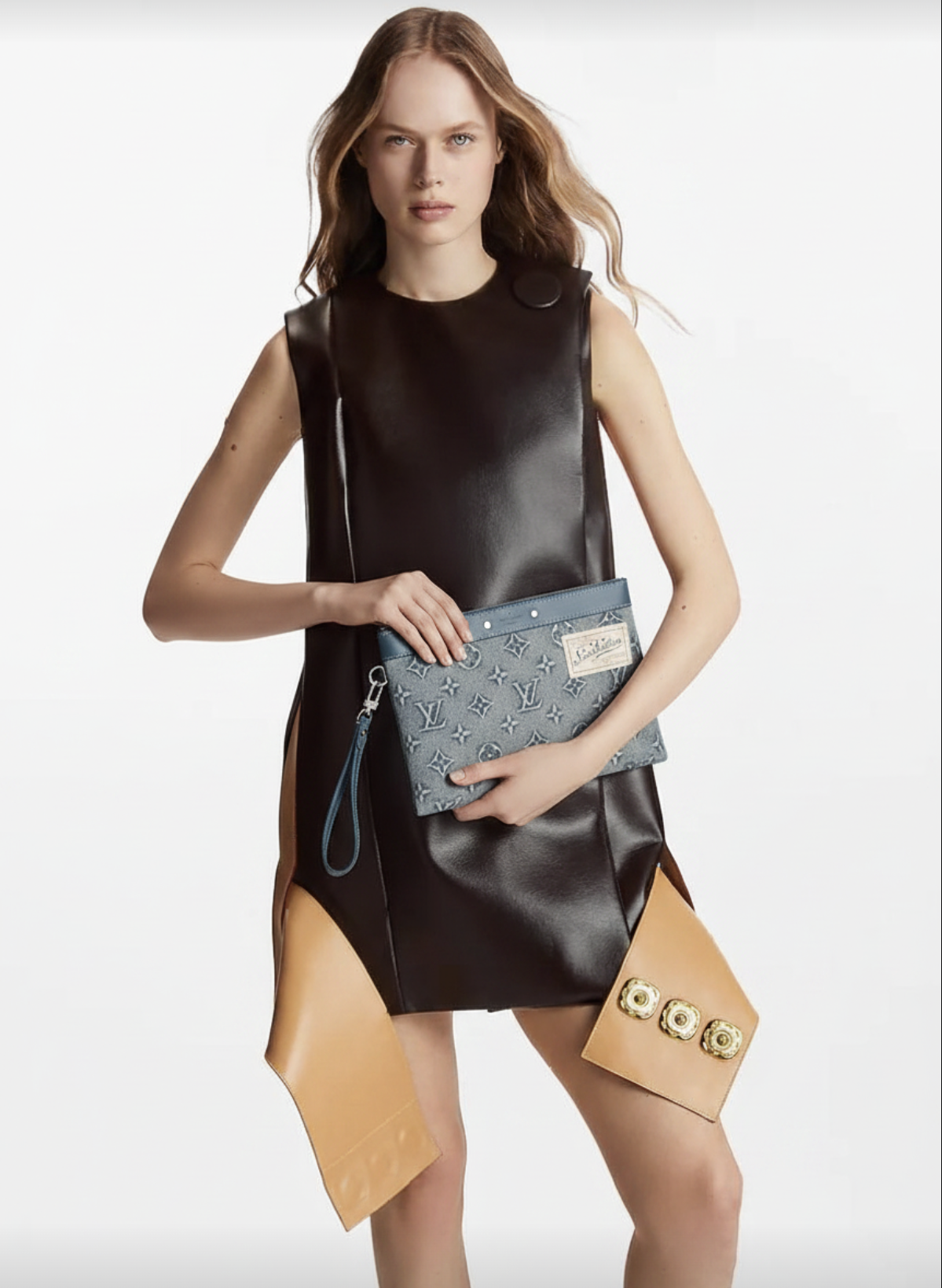 Louis Vuitton clutch Pochette To Go Monogram Washed Denim - Image 11